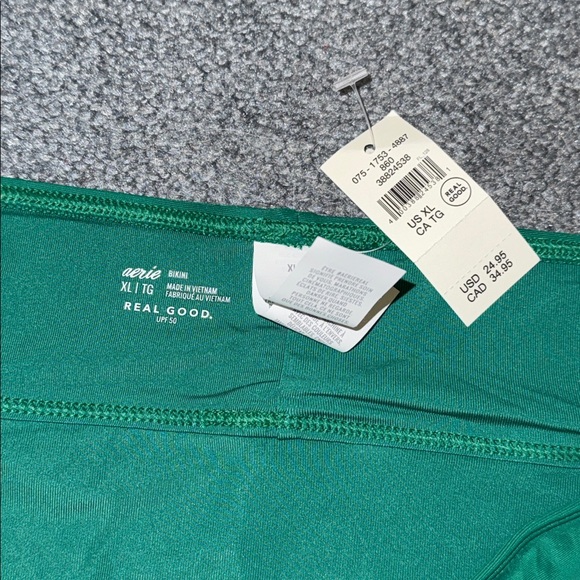 NWT aerie Emerald Green Women's Swim Bottom - Picture 3 of 3